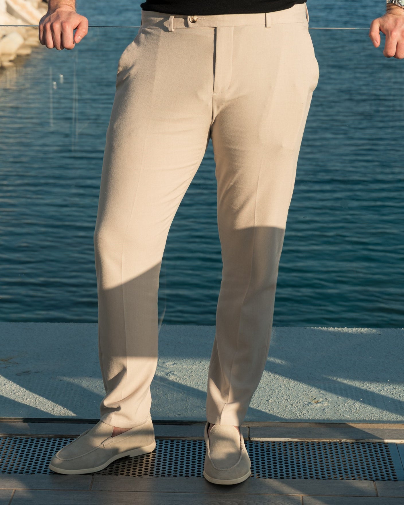 The Essential Trouser - Stone Beige