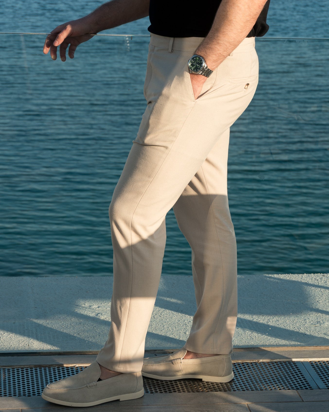 The Essential Trouser - Stone Beige