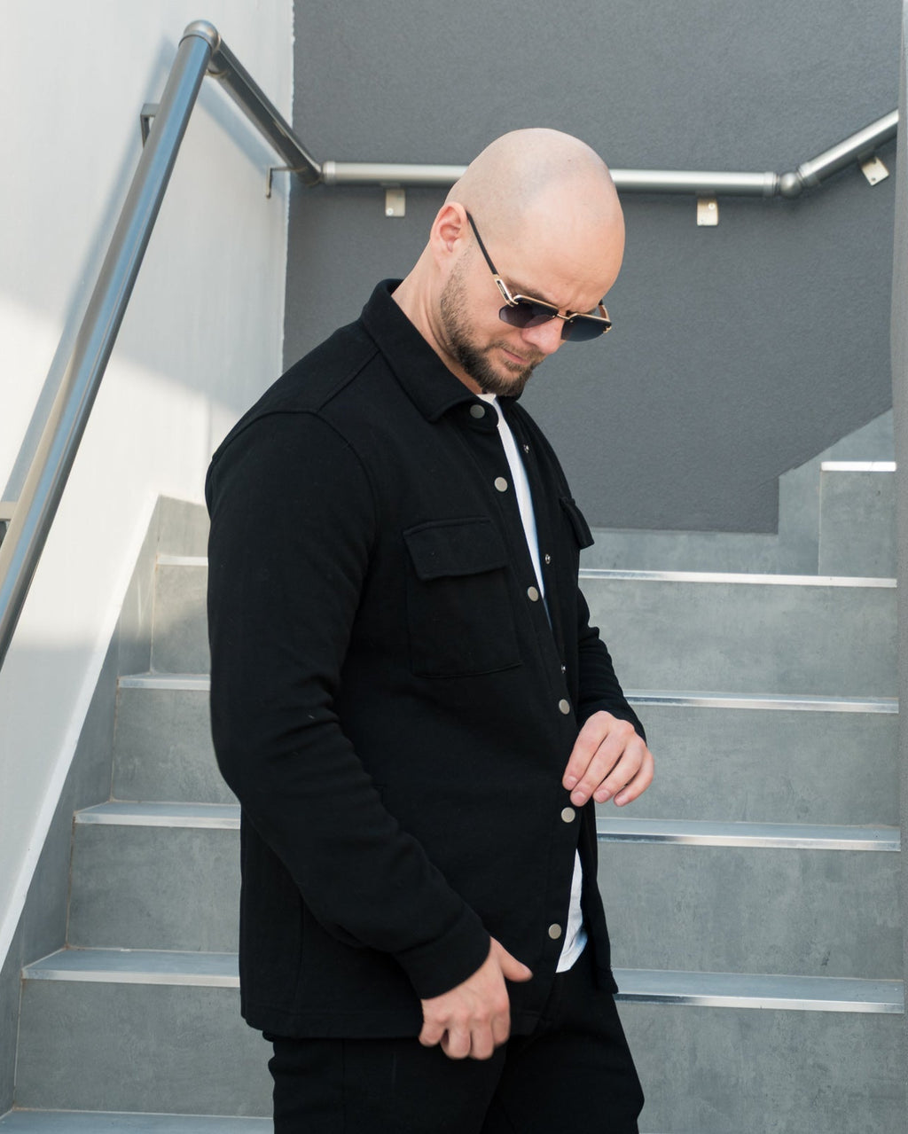 The Odissea Overshirt - Deep Black