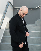 The Odissea Overshirt - Deep Black