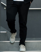 The Odissea Track Pants - Deep Black