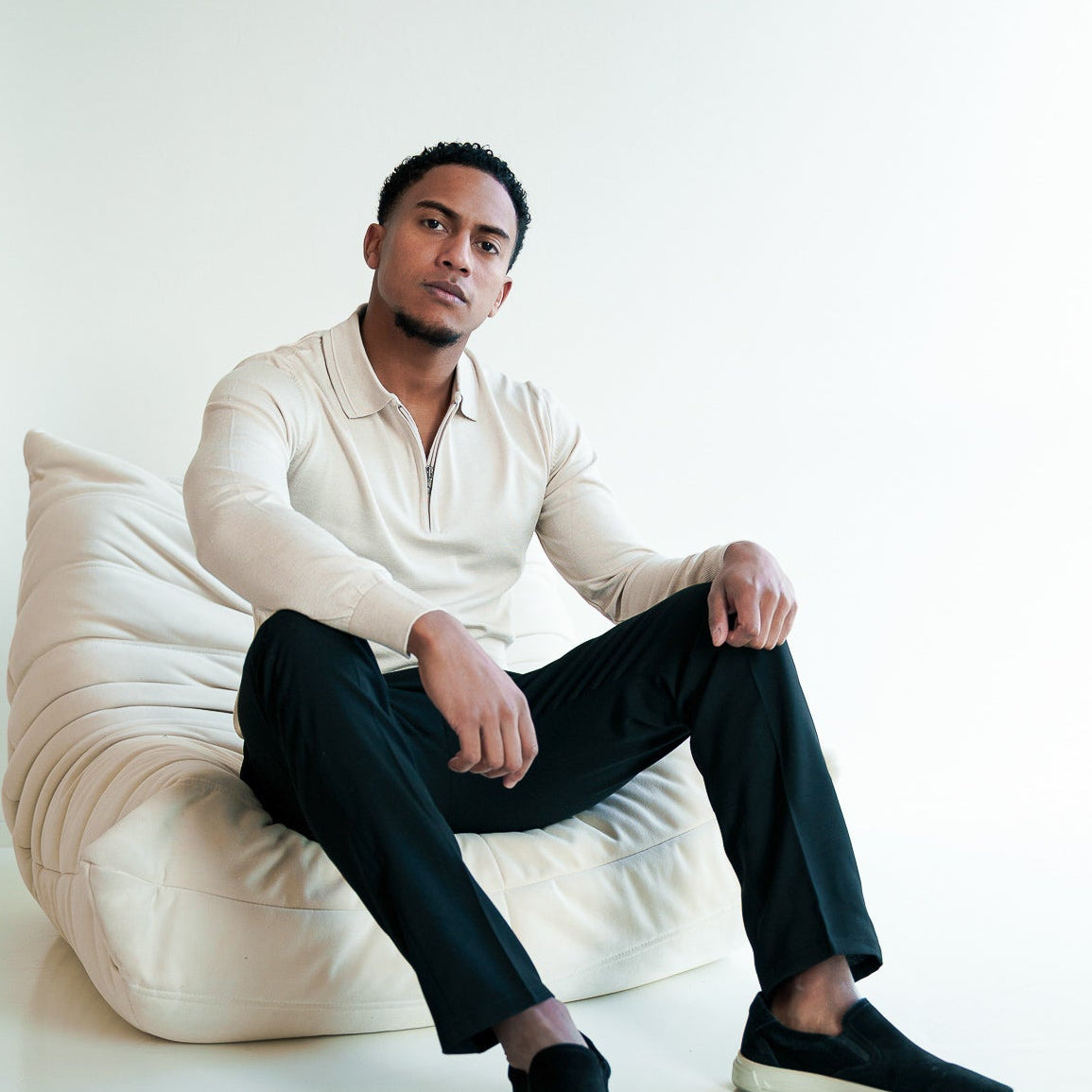 The Markova Zip - Marble White