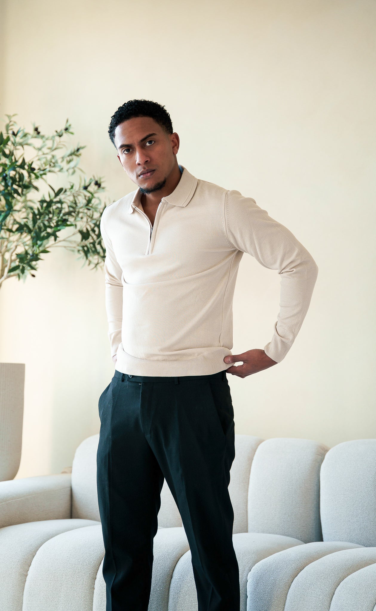 The Markova Zip - Marble White