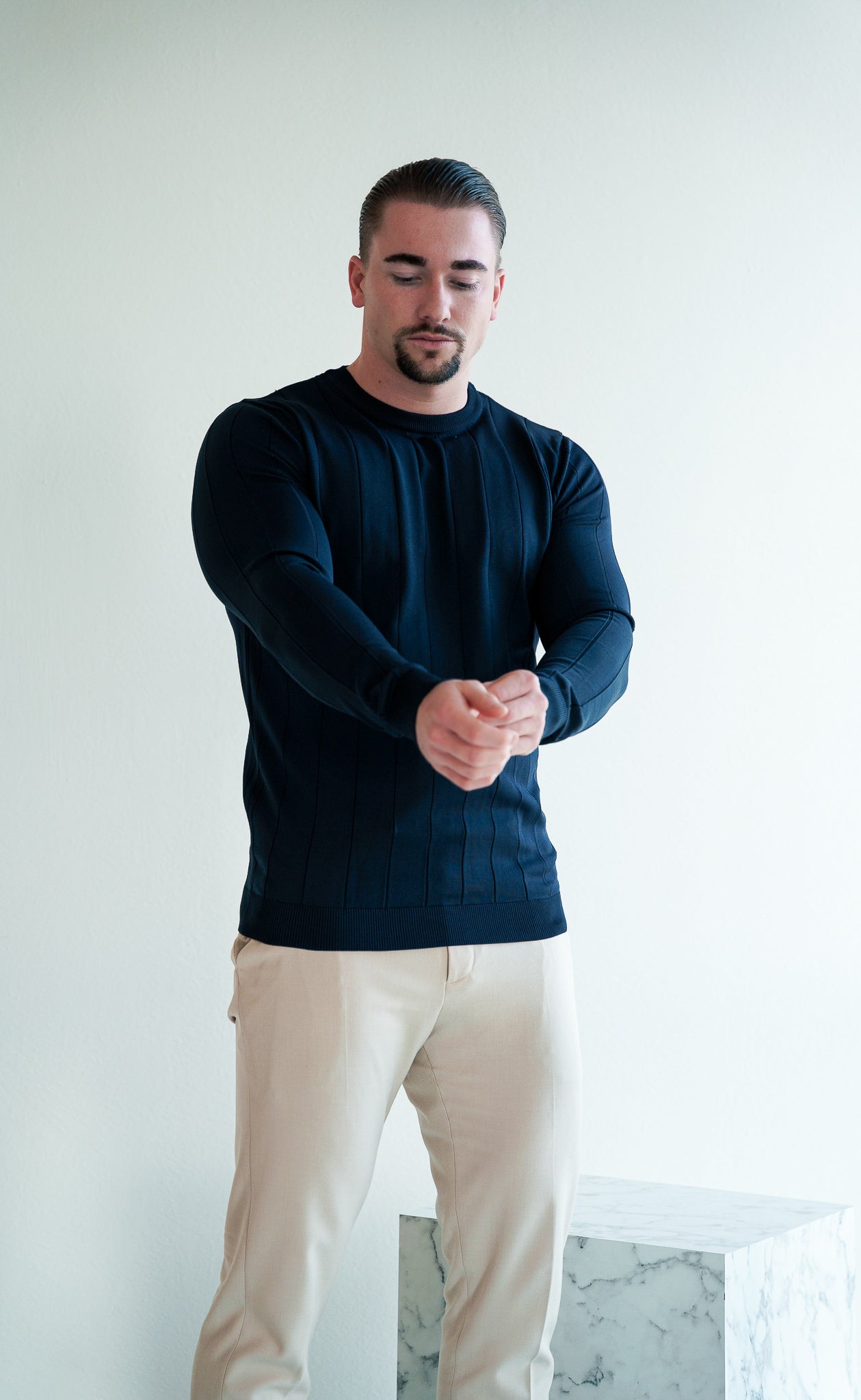 The Alexander Pullover - Midnight Ink