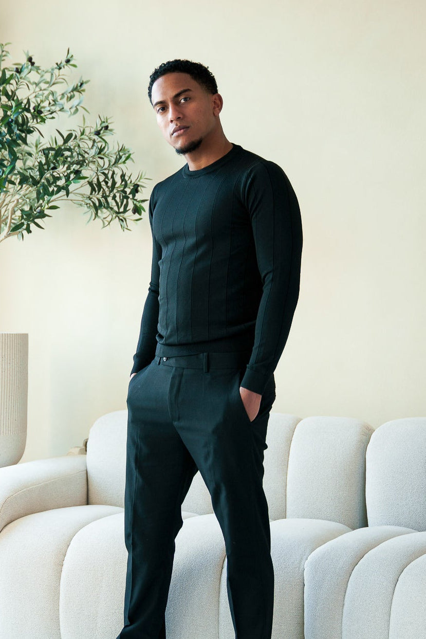 The Alexander Pullover - Deep Black