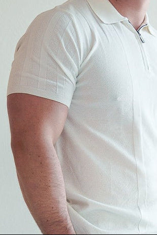 The Lucian Zip - Silk White