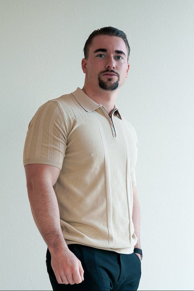 The Lucian Zip - Soft Champagne