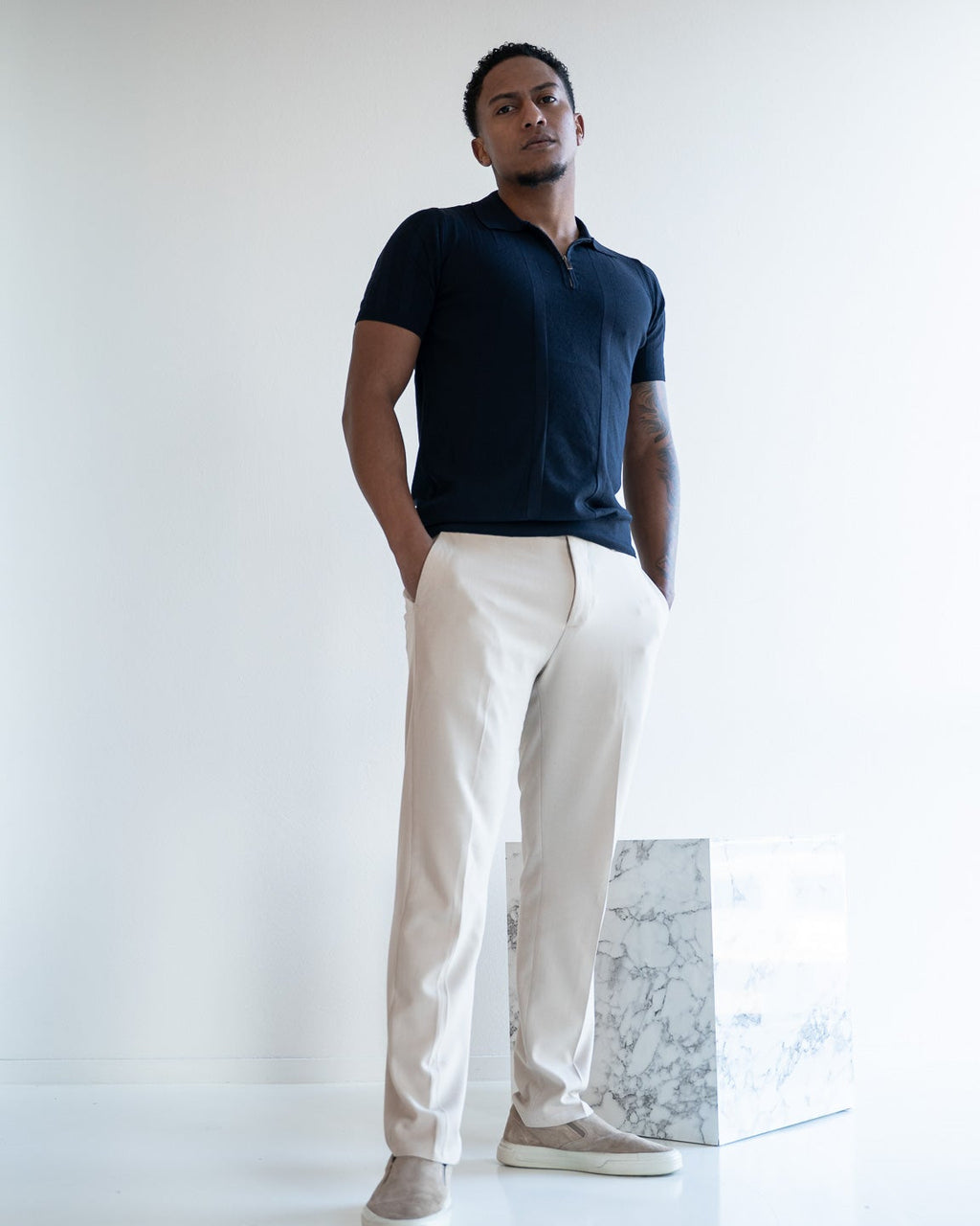 The Lucian Zip - navy