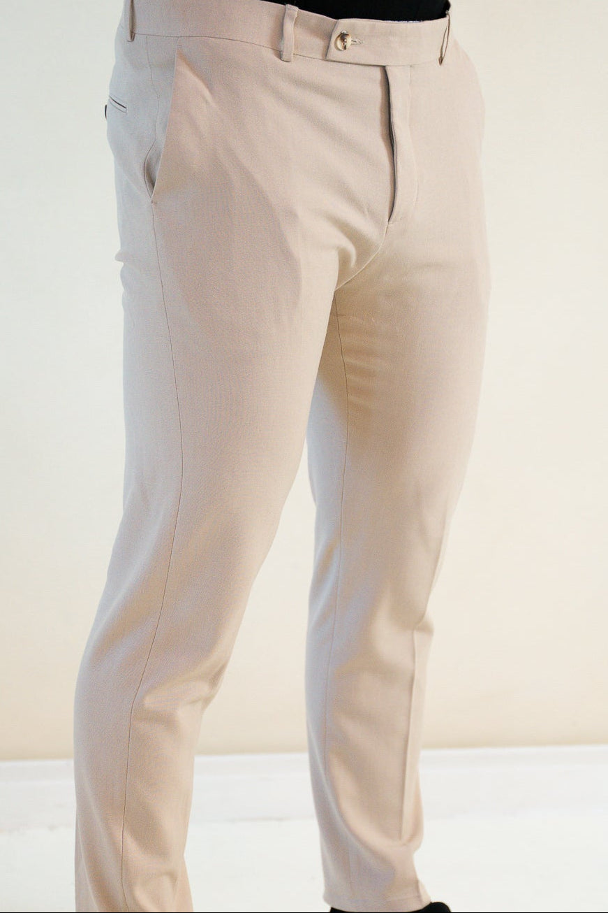 The Essential Trouser - Stone Beige
